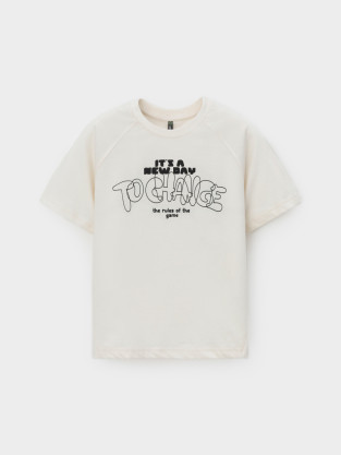 Футболка для мальчика, артикул: КР 303026, цвет: сахар