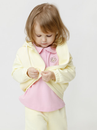 Толстовка для девочки, артикул: КР 302988, цвет: желтый