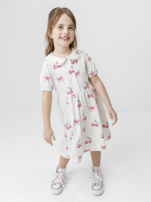 Платье для девочки, артикул: КР 5932, цвет: сахар