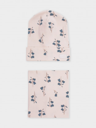 Шапка для девочки, артикул: К 8171, цвет: сахар