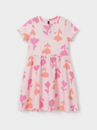 Платье для девочки, артикул: КР 5954, цвет: светло-розовый
