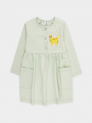 Платье для девочки, артикул: КП 5850, цвет: зеленый