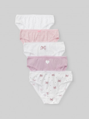 Трусы для девочки, артикул: МП 1931-5уп, цвет: белый