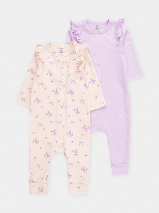 Комбинезон для новорожденных, артикул: К 6534-2уп, цвет: фиолетовый