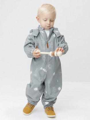 Комбинезоны утепленные для мальчика, артикул: ВК 60088/н/23 Ал, цвет: зеленый