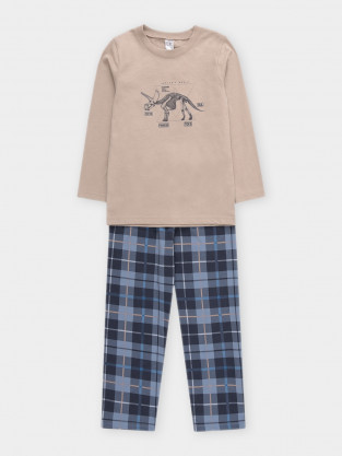Пижама для мальчика, артикул: К 1600, цвет: бежевый