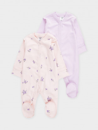 Комбинезон для новорожденных, артикул: К 6523-2уп, цвет: фиолетовый