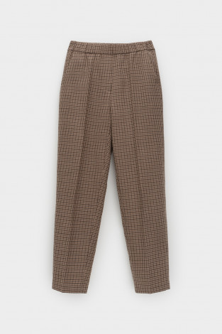 Брюки женские для мам, артикул: ЕТ 40022, цвет: коричневый