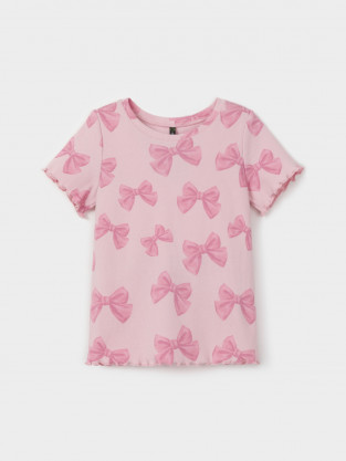 Футболка для девочки, артикул: КР 301996, цвет: светло-розовый