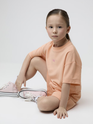 Футболка для девочки, артикул: КР 302944, цвет: оранжевый