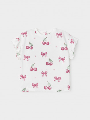 Футболка для девочки, артикул: КР 302959, цвет: сахар