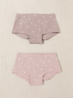 Трусы для девочки, артикул: К 1968-2уп, цвет: кофейный