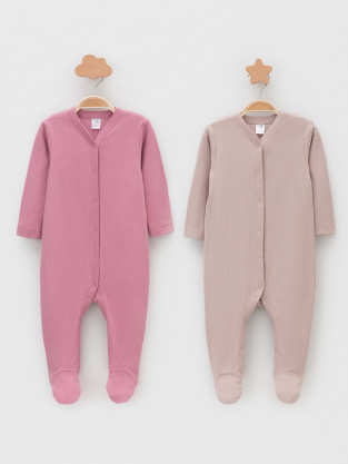 Комбинезон для новорожденных, артикул: К 6523-2уп, цвет: розовый