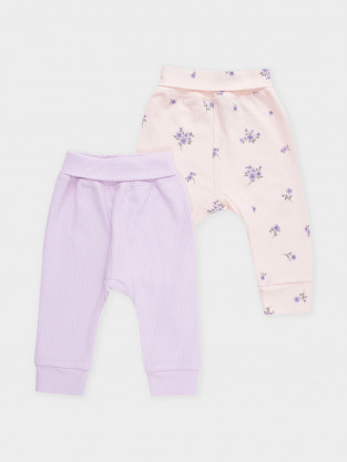 Брюки для новорожденных, артикул: К 400715-2уп, цвет: фиолетовый
