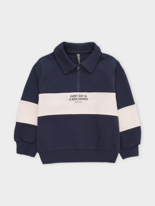 Свитшоты для мальчика, артикул: КР 302983-1, цвет: темно-синий