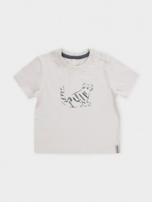 Футболка для мальчика, артикул: КР 303036, цвет: светло-бежевый