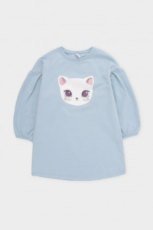 Платье для девочки, артикул: КП 5769, цвет: голубой