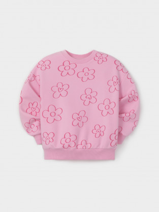 Свитшоты для девочки, артикул: КР 303014-1, цвет: розовый