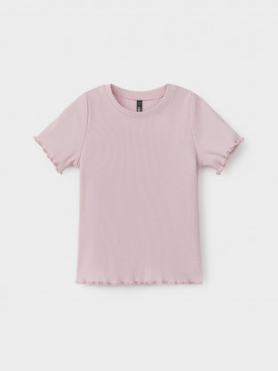 Футболка для девочки, артикул: КР 301989, цвет: светло-розовый