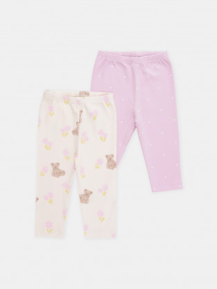 Брюки для новорожденных, артикул: К 400785-2уп, цвет: светло-розовый