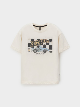 Футболка для мальчика, артикул: КР 303010, цвет: сахар