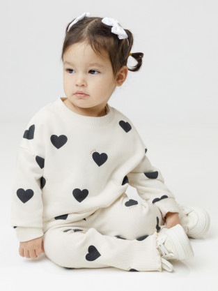 Свитшоты для девочки, артикул: КР 303030, цвет: сахар