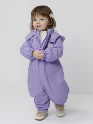 Комбинезоны утепленные для девочки, артикул: ВК 60086/13 Ал, цвет: фиолетовый
