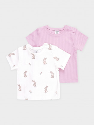Футболка для новорожденных, артикул: К 302521-2уп, цвет: розовый