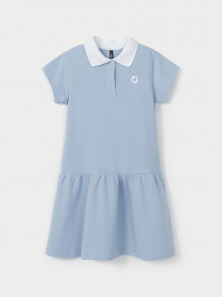 Платье для девочки, артикул: КР 5973, цвет: голубой