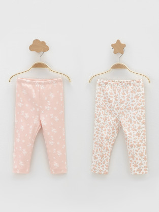 Брюки для новорожденных, артикул: К 400785-2уп, цвет: розовый