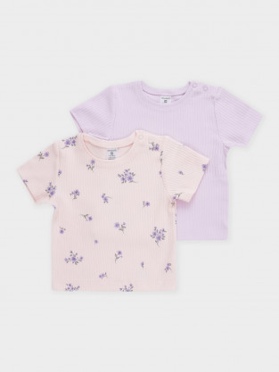 Футболка для новорожденных, артикул: К 302521-2уп, цвет: фиолетовый