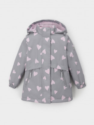 Куртка для девочки, артикул: ВК 32190/н/3 УЗГ, цвет: серый