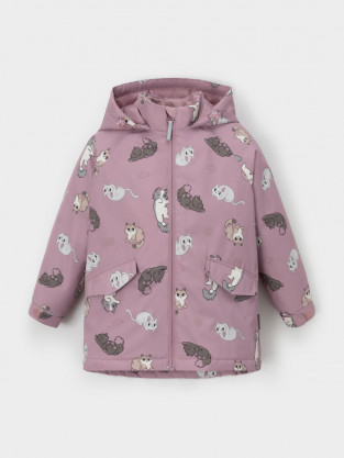 Куртка для девочки, артикул: ВК 32167/н/9 Ал, цвет: розовый