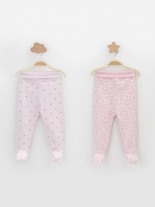 Ползунки для новорожденных, артикул: К 400220-2уп, цвет: розовый