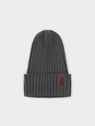 Шапка для мальчика, артикул: КВ 20447, цвет: темно-серый