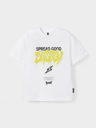 Футболка для мальчика, артикул: КР 303024-1, цвет: белый