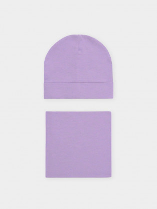 Шапка для девочки, артикул: К 8191, цвет: фиолетовый
