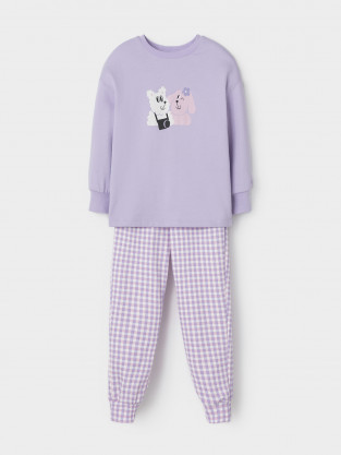 Пижама для девочки, артикул: К 1567, цвет: фиолетовый