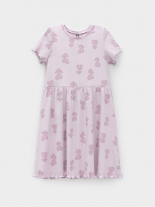 Платье для девочки, артикул: КР 5954, цвет: фиолетовый
