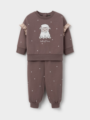 Комплект для девочки, артикул: МП 2836, цвет: кофейный
