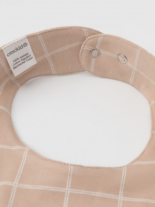 Нагрудник для новорожденных, артикул: К 8519, цвет: бежевый - 2 фото