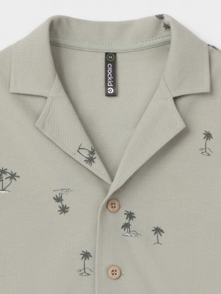 Рубашки для мальчика, артикул: КР 303042, цвет: зеленый - 2 фото