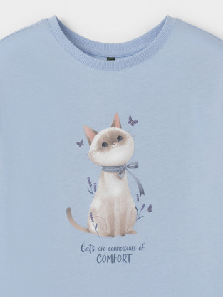 Футболка для девочки, артикул: КР 302992-1, цвет: голубой - 2 фото