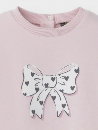 Свитшоты для девочки, артикул: КР 303031, цвет: светло-розовый - 2 фото