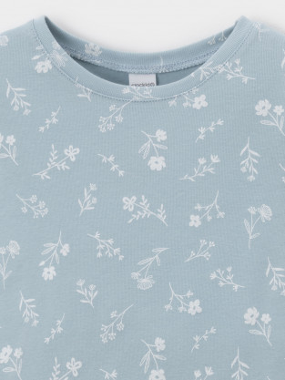 Пижама для девочки, артикул: К 1632, цвет: голубой - 2 фото