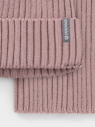 Комплект вязаный для девочки, артикул: КВ 22021, цвет: розовый - 2 фото