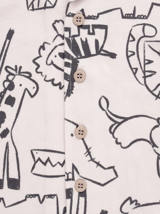 Рубашки для мальчика, артикул: КР 303089, цвет: светло-бежевый - 2 фото