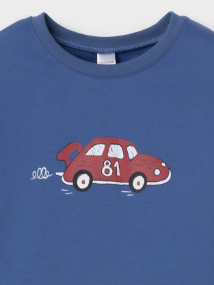 Пижама для мальчика, артикул: К 1567, цвет: ярко-синий - 2 фото