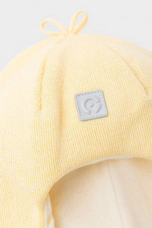 Шапка для девочки, артикул: КВ 20324, цвет: желтый - 2 фото