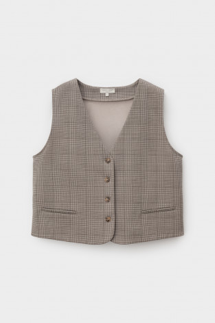 Жилеты женские для мам, артикул: ЕВТ 3340, цвет: бежевый - 2 фото